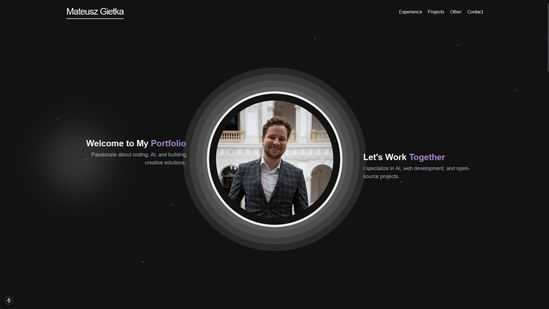 My personal website